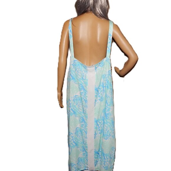 NWT Lilibridge XL/XXL Blue Aqua - Beach Cover-Up Sun Dress - Over Sized XL - Picture 5 of 7